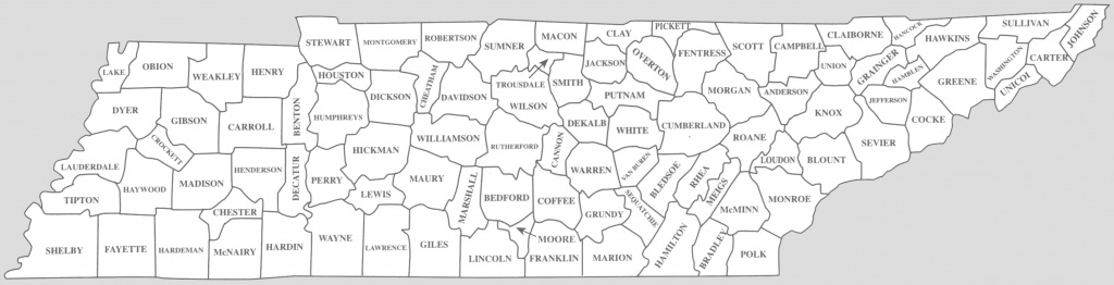 Map Tn Counties And Travel Information | Download Free Map Tn Counties within Tennessee State Map With Counties