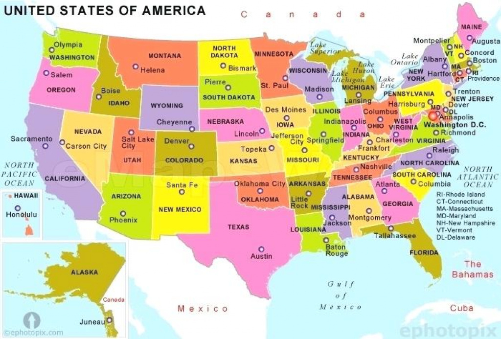 Map United States Capital Cities State Capitals Of With Our X Usa regarding Usa Map States And Capitals List