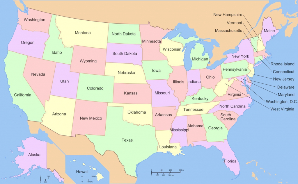 Map Us State Borders Printable Fresh Map Usa With State Borders And regarding Us Map With State Lines