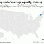 Map: Watch Marriage Equality Sweep The Nation – Mother Jones Pertaining To Map Of Gay Marriage States 2014