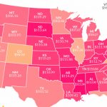 Map: What $100 Is Actually Worth In Your State In 2016   Business For What States Have I Been To Map