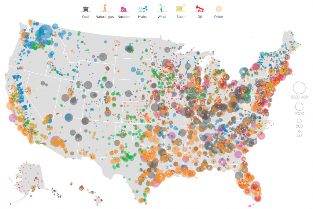 Mapping Every Power Plant In The United States - Visual Capitalist for State Of The Map Us 2015