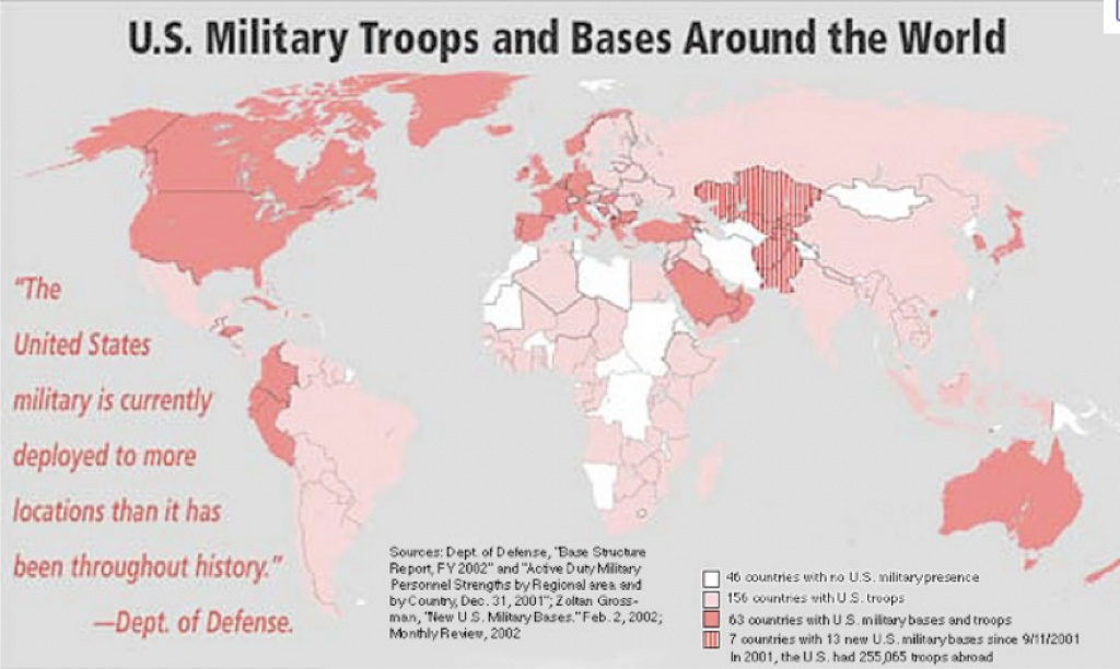 Mapping U.s. Foreign Military Bases | Geocurrents with regard to United States Military Bases World Map