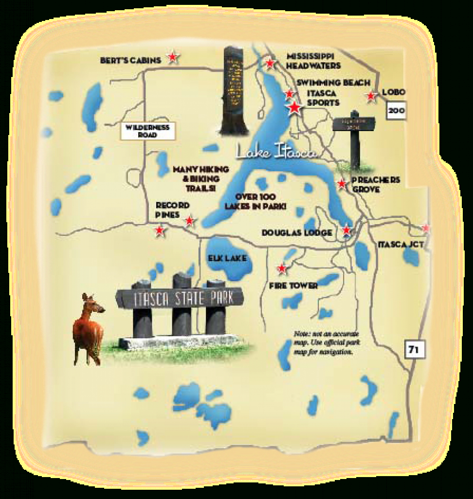 Maps &amp;amp; Directions :: Itasca Sports In Itasca State Park with Itasca State Park Trail Map