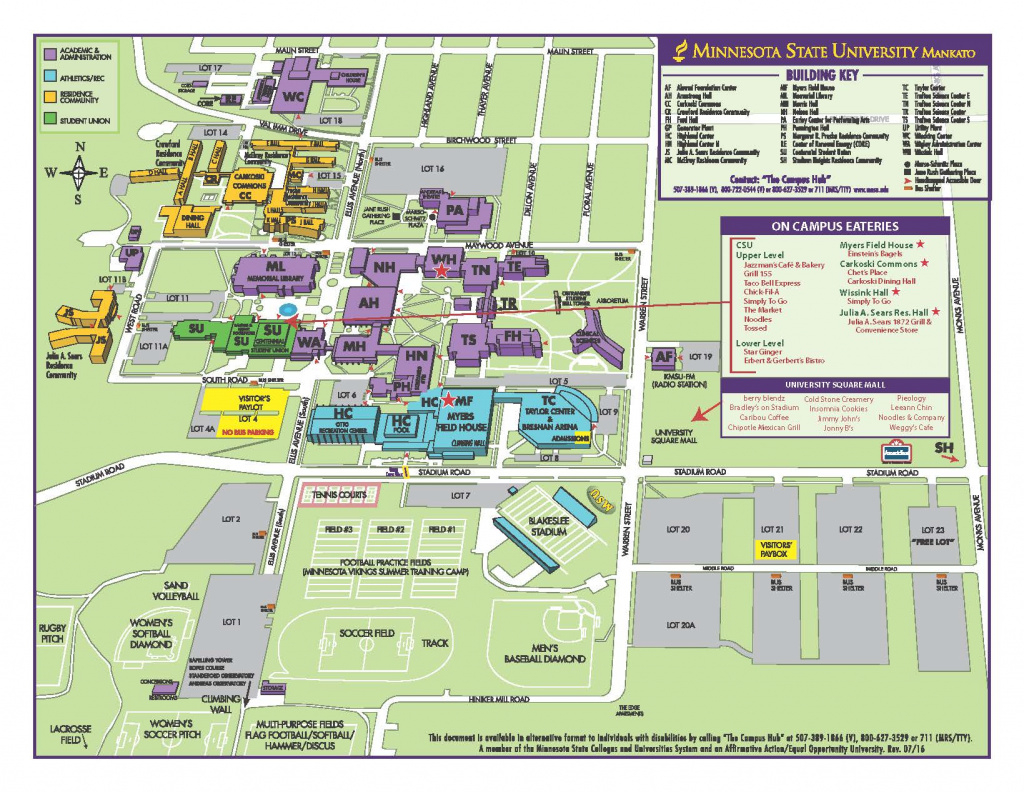 Maps &amp;amp; Directions – Parking – Minnesota State University, Mankato within Mn State Fair Map 2017