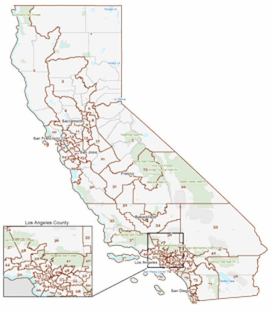 Maps: Final Certified Assembly Districts | California Citizens pertaining to California State Assembly Map