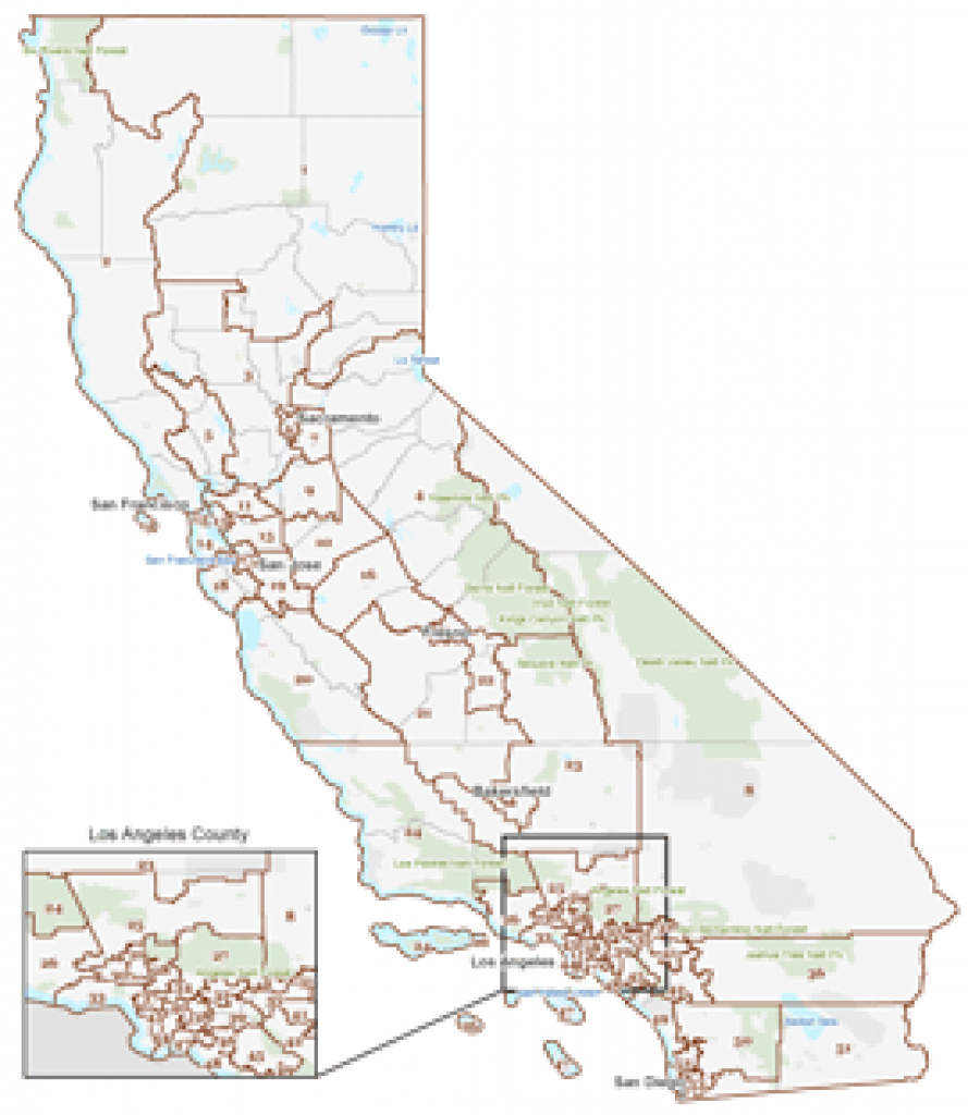 Maps Final Draft Congressional Districts California Map With Cities in California State Assembly District Map