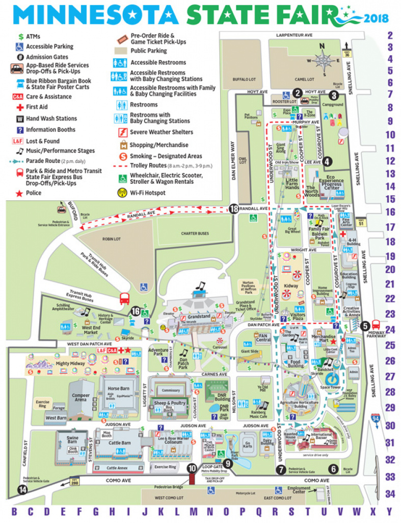 Maps | Minnesota State Fair intended for Iowa State Fair Parking Map
