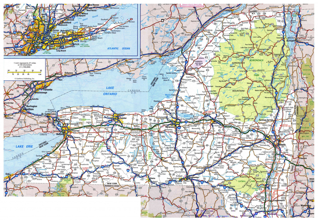 Maps Ny State And Travel Information | Download Free Maps Ny State in New York State Atlas Map