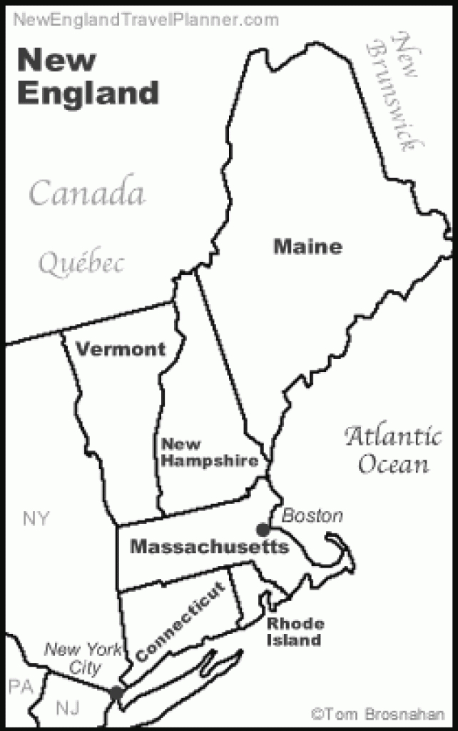 Maps Of New England Usa for Map Of New England States And Their Capitals