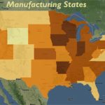 Maps Of United States Manufacturing And Finance Industry Within United States Industry Map