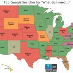 Maptitude Map: Google State Searches Inside Map Of Who Won Each State