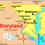 Maryland: Facts, Map And State Symbols   Enchantedlearning Inside Map Of Maryland And Surrounding States