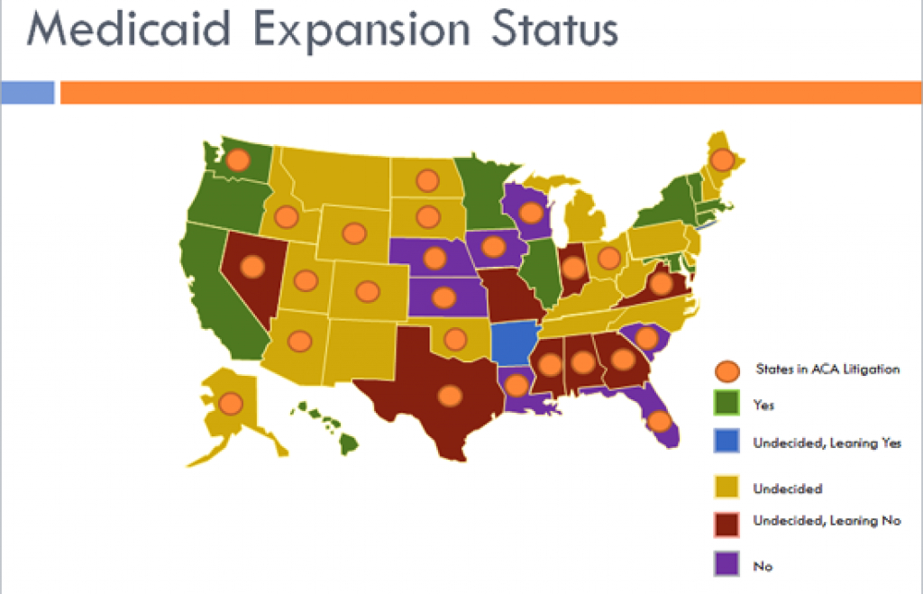 Medicaid Expansion intended for Medicaid Expansion States Map