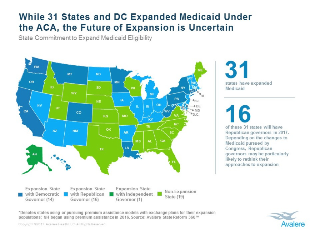 Medicaid Expansion Map | Avalere Health throughout Medicaid Expansion States Map