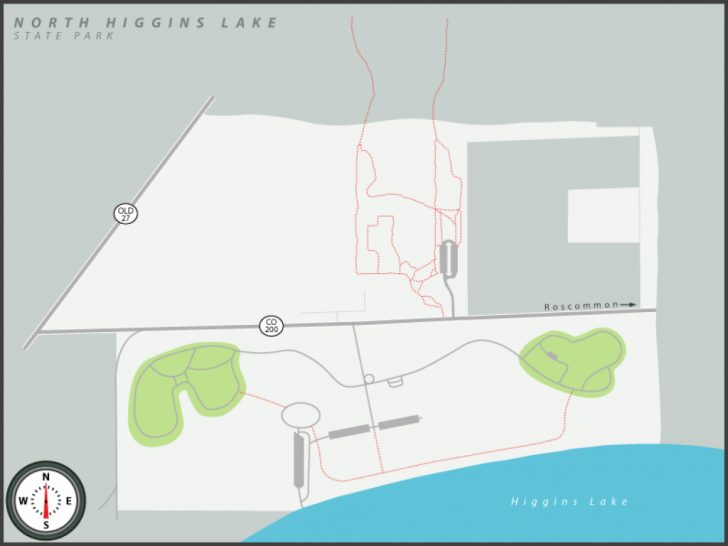 South Higgins Lake State Park Map