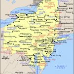 Middle Atlantic States Map In Mid Atlantic States And Capitals Map
