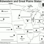 Midwest Map With Capitals | Label Midwestern Us States Printout Throughout Midwest States And Capitals Map Quiz