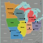 Midwest Map With Major Cities Map City Us Political Map Cities New Pertaining To Map Of Midwest States With Cities