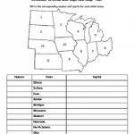 Midwest States And Capitals Map Test (Versions A & B)Fifth Grade With Regard To Midwest States And Capitals Map Quiz