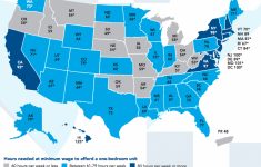Minimum Wage Earners Have To Work 77 Hours A Week To Afford An throughout Outline Map The States Choose Sides