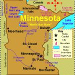 Minnesota: Facts, Map And State Symbols   Enchantedlearning Throughout Mn State Map Of Cities