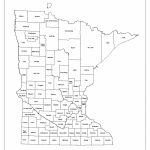 Minnesota Labeled Map In Minnesota State Map With Counties