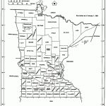 Minnesota State Map With Counties Outline And Location Of Each Intended For Minnesota State Map With Counties