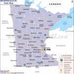 Minnesota State Map Within Mn State Map Of Cities