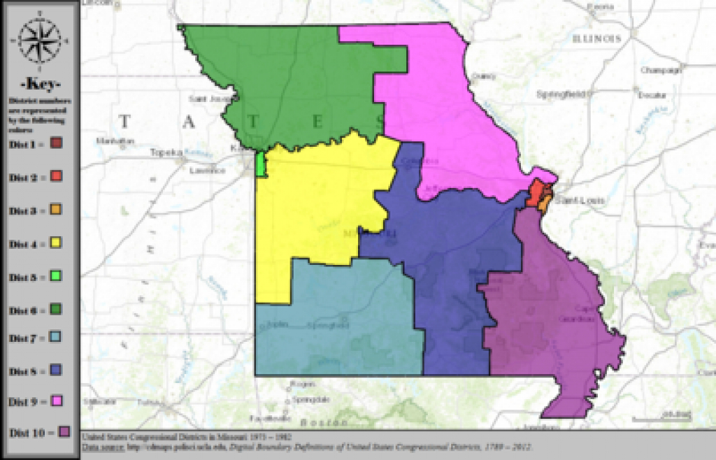 Missouri&amp;#039;s Congressional Districts - Wikipedia in Missouri State Senate District Map