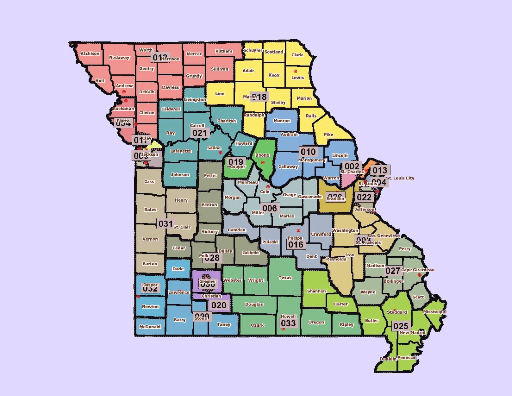 Missouri&amp;#039;s New Congressional District Maps inside Missouri State Senate District Map