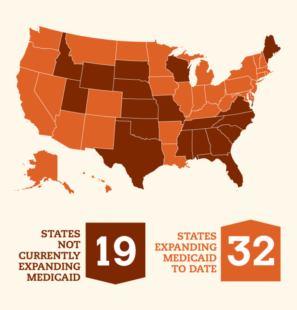 Momentum On Medicaid Expansion | Families Usa within Medicaid Expansion States Map