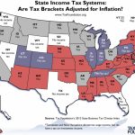 Monday Map: Adjustment Of State Income Tax Brackets For Inflation With Regard To State Income Tax Map