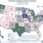 Monday Map: State Corporate Income Tax Rates   Tax Foundation Pertaining To States With No Income Tax Map