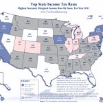 Monday Map: State Income Tax Rates For State Income Tax Map