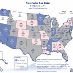Monday Map: State Sales Tax Rates   Tax Foundation Pertaining To Sales Tax By State Map