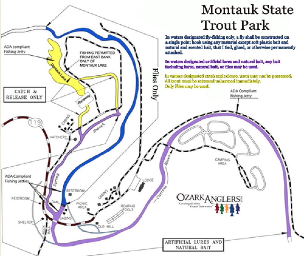 Montauk State Park - Maps - Montauk State Park - Ozarkanglers Forum intended for Montauk State Park Camping Map