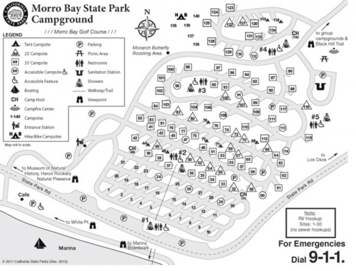 California State Parks Camping Map