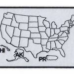 Motorcycle Jacket Patch   States Traveled Map   Color In States You Within States Traveled Map