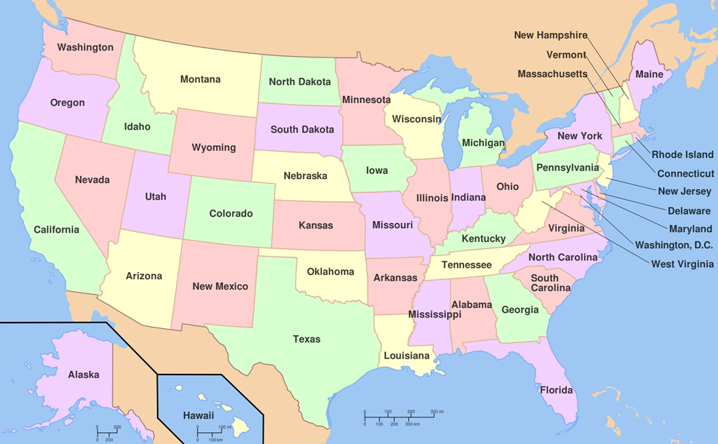 Mr. Thorngren&amp;#039;s World Geography And U. S. History Blog » A Political throughout United States Political Map