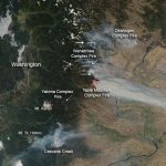 Nasa   Wildfires In Washington State Pertaining To Wa State Wildfire Map