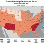 National Climate Report   Annual 2017 | State Of The Climate Pertaining To Weather Heat Map United States