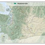 National Geographic Maps Washington State Wall Map | Wayfair Throughout State Wall Maps