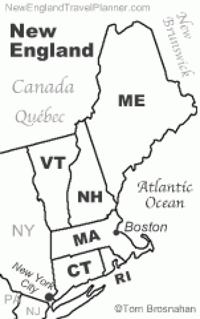 New England Travel Planner &amp;amp; Guide in Map Of New England States And Their Capitals