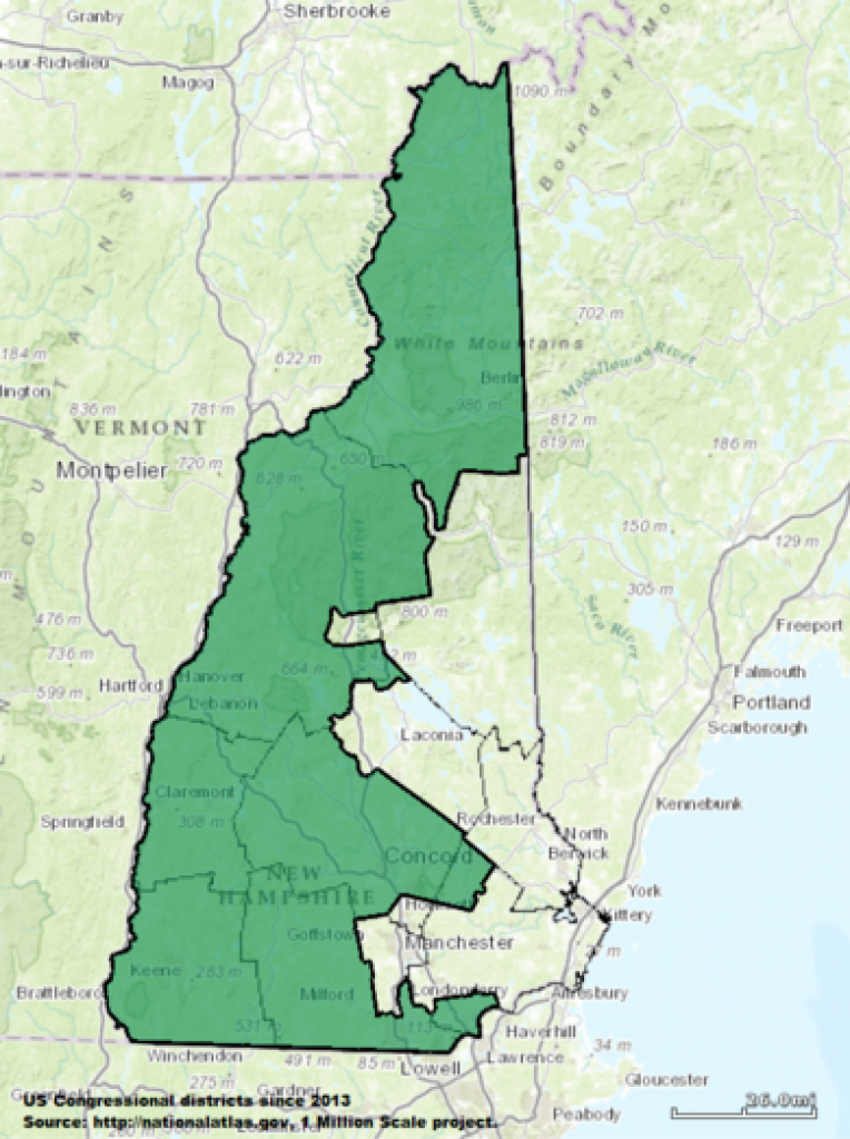 New Hampshire&amp;#039;s Congressional Districts - Wikipedia with Nh State Congressional Districts Map