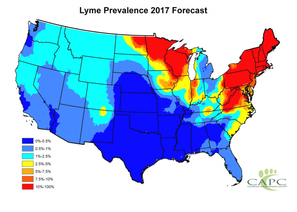 New Lyme Disease Forecast Map Targets Rising Tide Of Ticks | Clemson pertaining to Lyme Disease By State Map