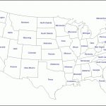 New Map Of The United States America With State Names 6   Link Intended For Map With State Names