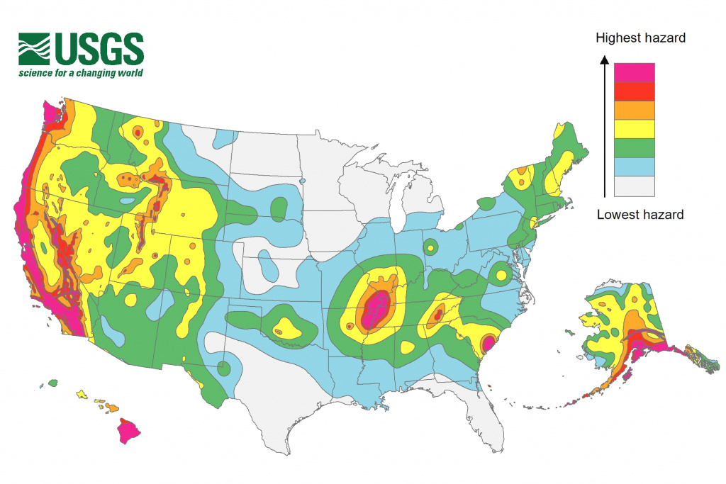 New Map Shows Earthquake Prone Places Across U.s. | Time for Usgs Earthquake Map Washington State