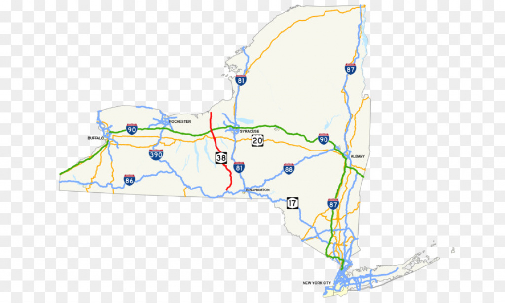 New York City New York State Route 38 New York State Route 107 Us inside New York State Highway Map