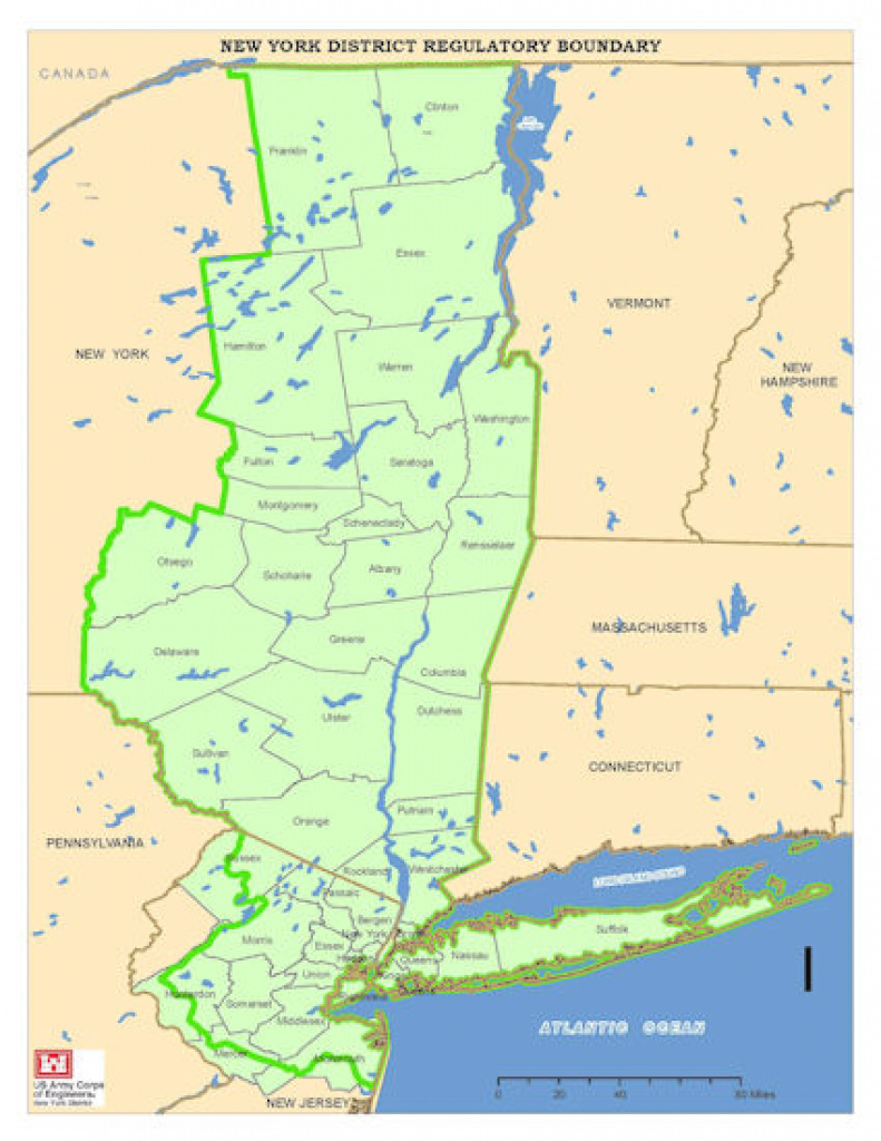 New York District Regulatory Branch – Boundaries pertaining to New York State Fire District Map